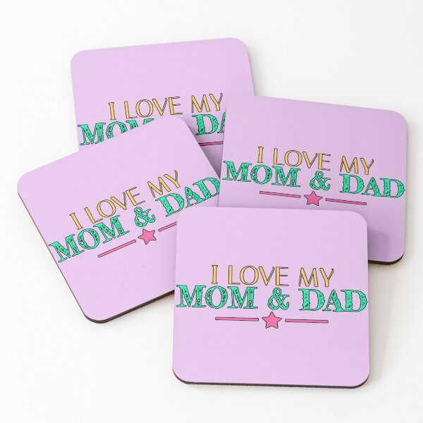 Item preview, I Love My Mom and Dad - Emotional Family Phrase - Gift Design for Parents - Family Love designed and sold by AstronautMerch.