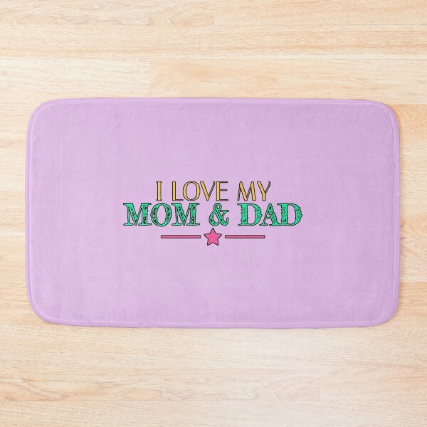 Item preview, I Love My Mom and Dad - Emotional Family Phrase - Gift Design for Parents - Family Love designed and sold by AstronautMerch.