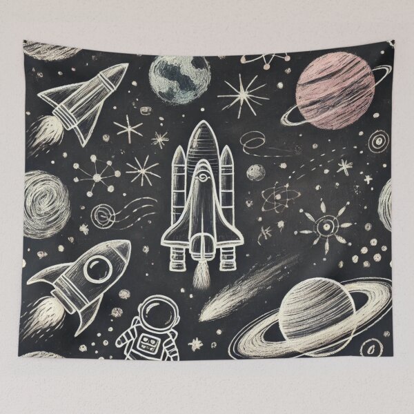 Item preview, space themed pattern designed and sold by TEEJAMBOREE.