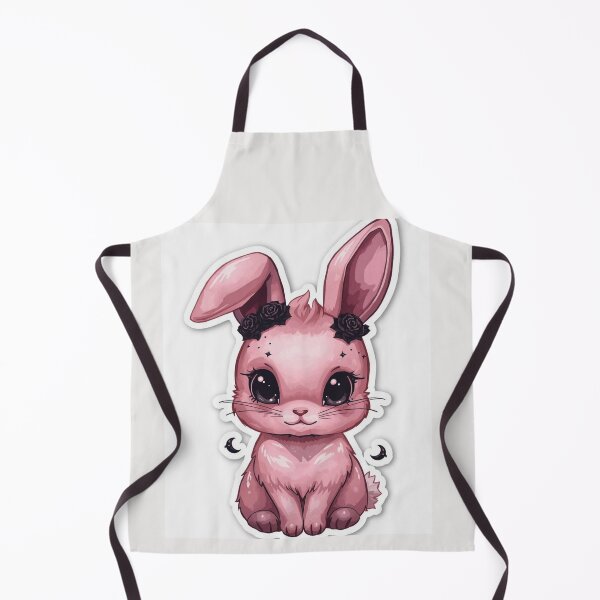 Aperçu de l'œuvre Cute Gothic Bunny Dark Kawaii Art créée et vendue par FredyDesignHub.