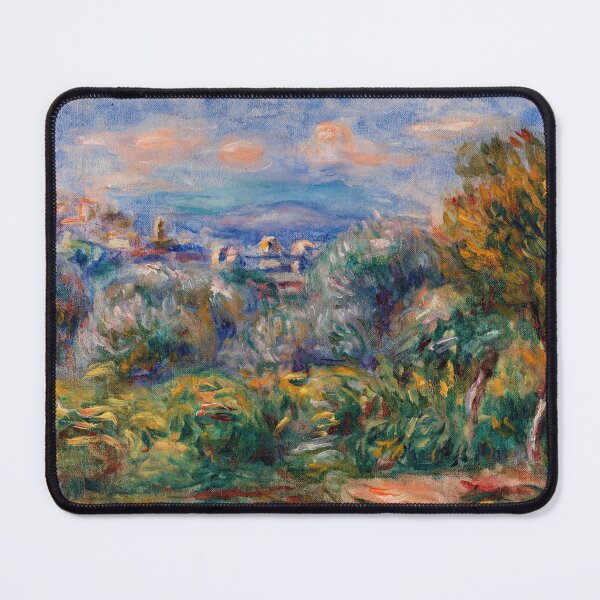 Item preview, Landscape by Pierre-Auguste Renoir: Sunlit Impressionist Hillside Print designed and sold by artofuniverse.