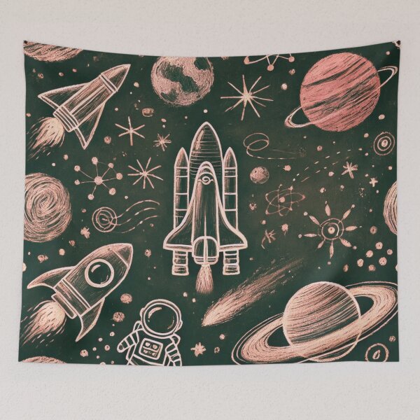 Item preview, space themed pattern designed and sold by TEEJAMBOREE.