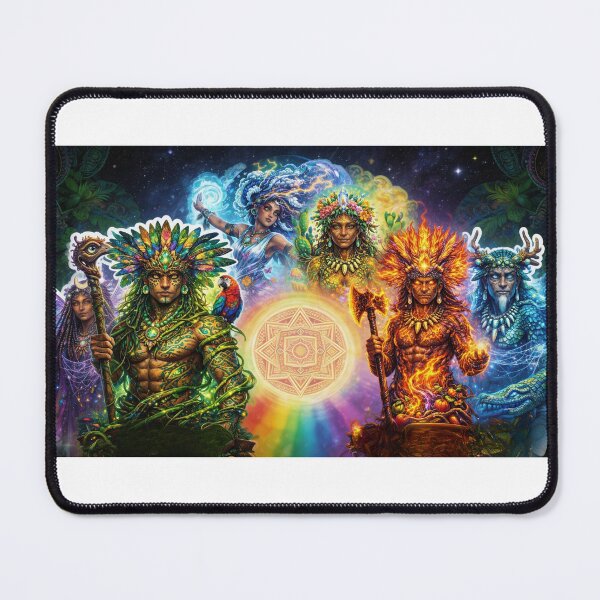 Item preview, Amazon Elemental Guardians Psychedelic Team Art designed and sold by ArtFusionLab.