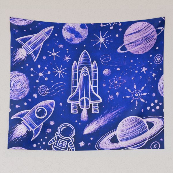 Item preview, space themed pattern designed and sold by TEEJAMBOREE.