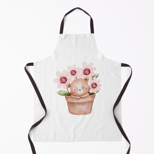 Item preview, Watercolor Teddy Bear Flower - Adorable Spring Vibe designed and sold by FuzionRaptor.