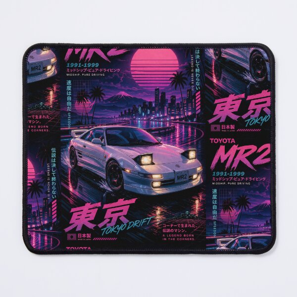 Item preview, Toyota MR2 SW20 Vaporwave 1991-1999 | Retro JDM Japanese Car v9 designed and sold by storelibertys.
