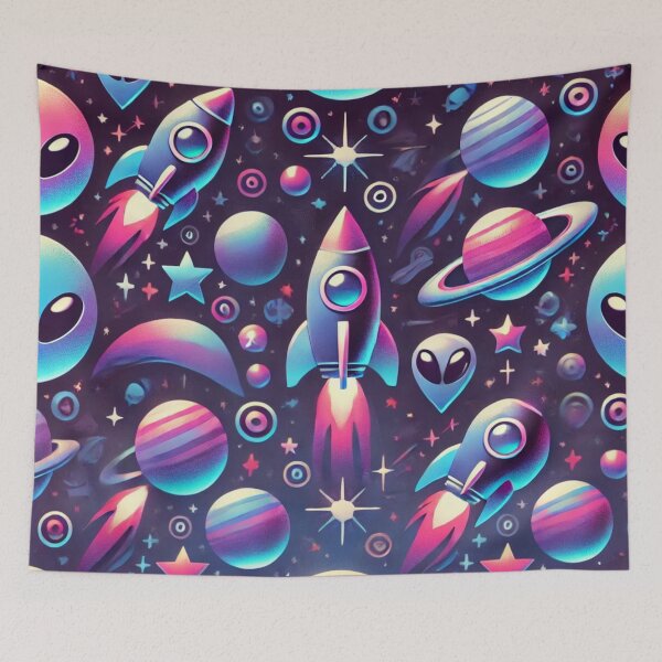 Item preview, space themed pattern designed and sold by TEEJAMBOREE.