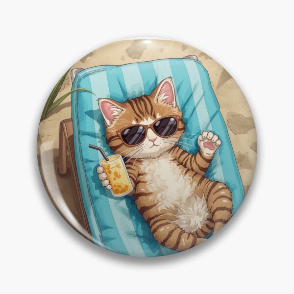 Item preview, Sun, sand and a little cattitude designed and sold by med4newday.
