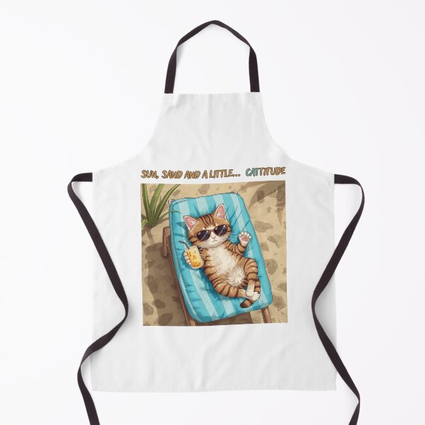 Item preview, Sun, sand and a little cattitude designed and sold by med4newday.
