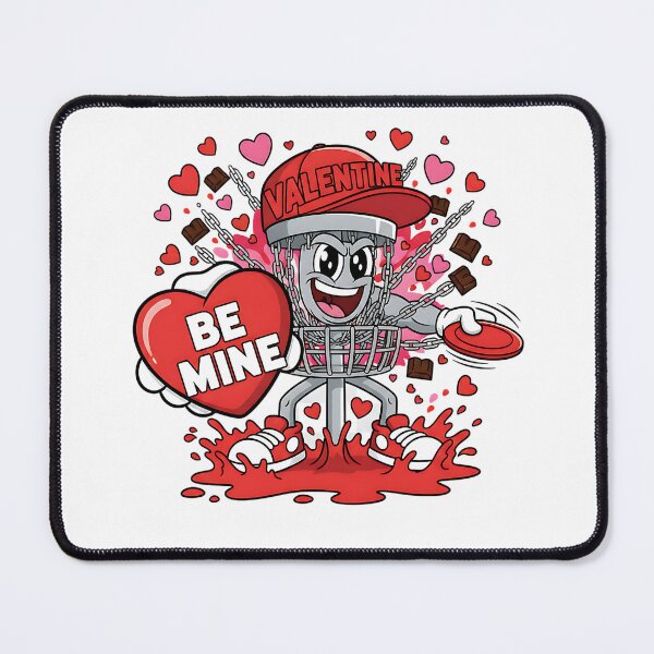 Item preview, disc golf valentine funny hearts player style designed and sold by ArtDesignTp.