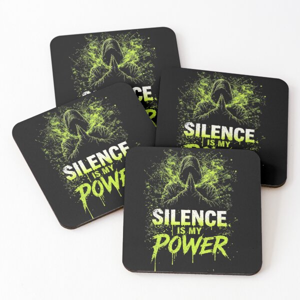 Item preview, Silence Is My Power – Dark Streetwear Mindset Design designed and sold by ElsterCreative.