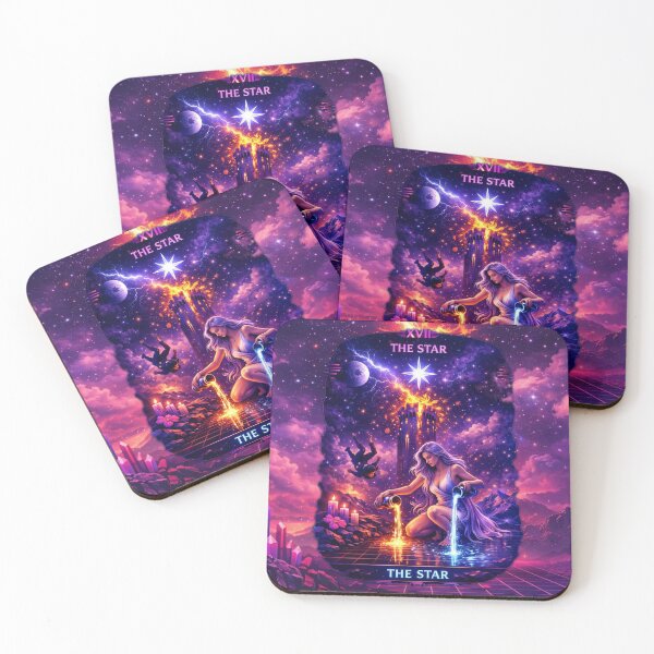 Item preview, Neon Cosmic Major Arcana - The Star Tarot — Retro  designed and sold by MysticOzzy.