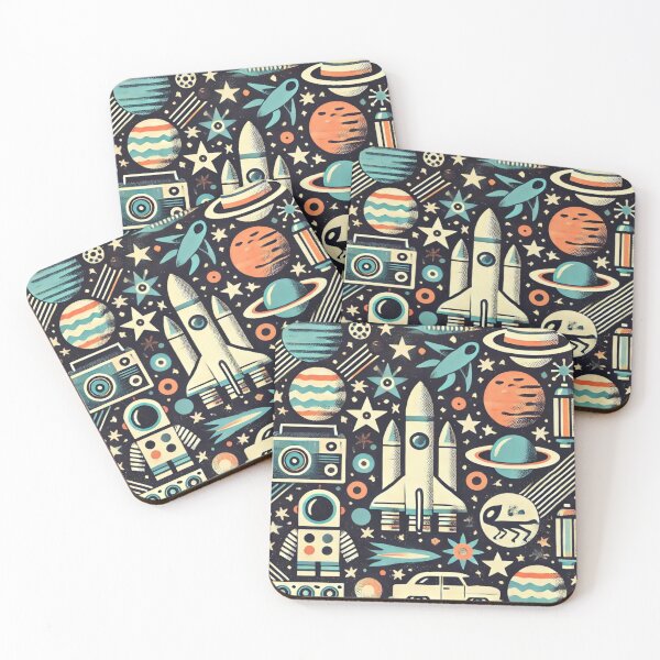 Item preview, space themed pattern designed and sold by TEEJAMBOREE.