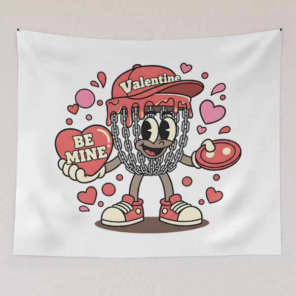 Item preview, disc golf hearts player funny love drip art designed and sold by ArtDesignTp.