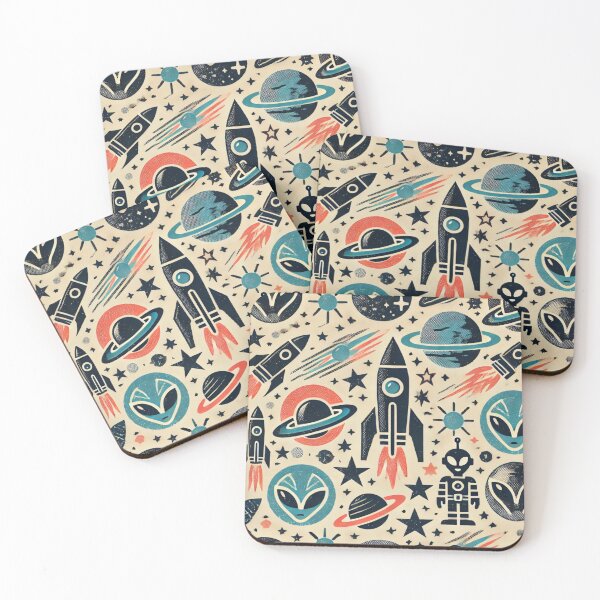 Item preview, space themed pattern designed and sold by TEEJAMBOREE.