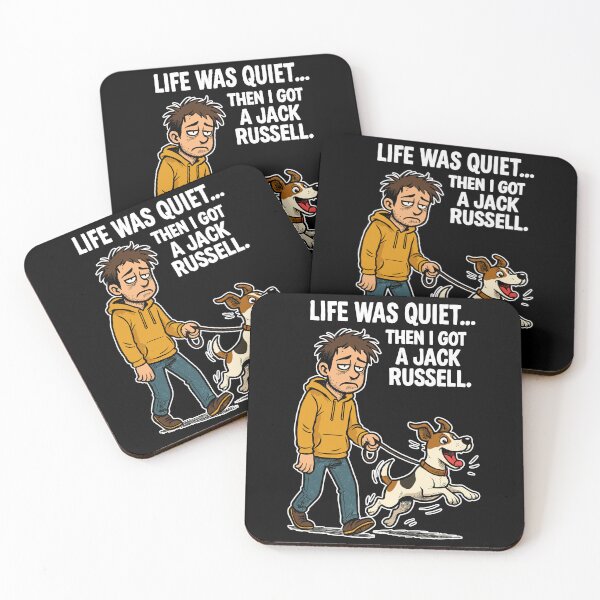 Item preview, Life Was Quiet - Funny Jack Russell Comic designed and sold by Pineapple-Tree.