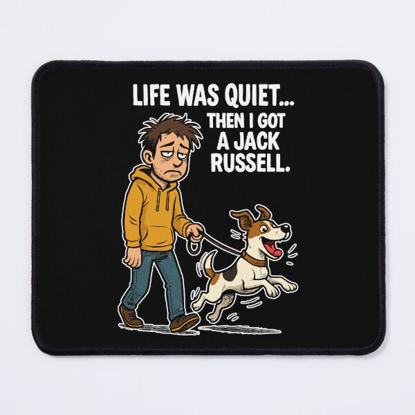 Item preview, Life Was Quiet - Funny Jack Russell Comic designed and sold by Pineapple-Tree.