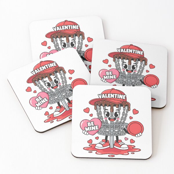 Item preview, funny disc golf hearts dripped valentine art designed and sold by ArtDesignTp.
