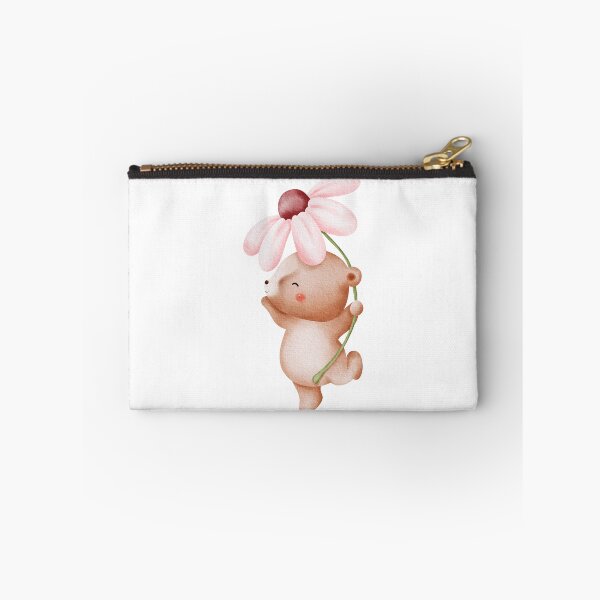 Item preview, Watercolor Teddy Bear Flower - Adorable Spring Vibe designed and sold by FuzionRaptor.