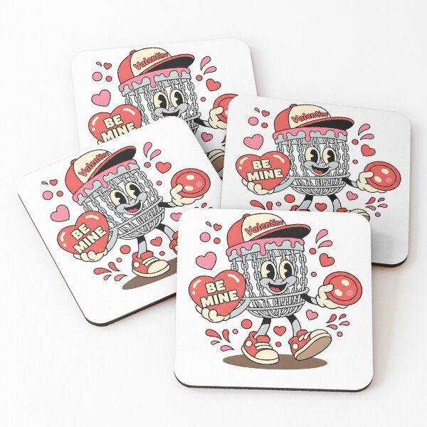 Item preview, funny valentine disc golf gear hearts design designed and sold by ArtDesignTp.