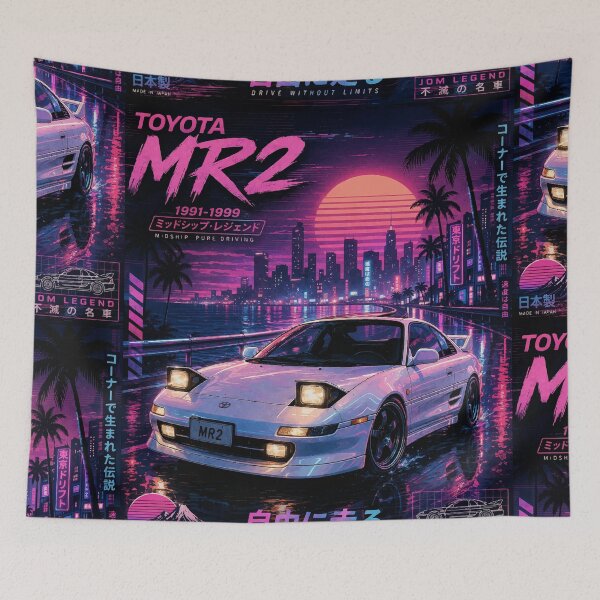 Item preview, Toyota MR2 SW20 Vaporwave 1991-1999 | Retro JDM Japanese Car v10 designed and sold by storelibertys.