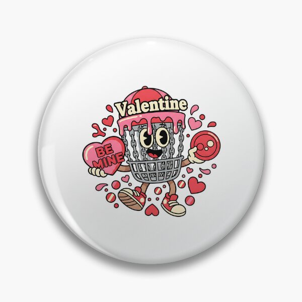 Item preview, disc golf love hearts funny athletic valentine designed and sold by ArtDesignTp.