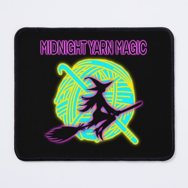 Item preview, Midnight Yarn Magic – Neon Witch Crochet Knitting Aesthetic Gift designed and sold by ArtyWares.