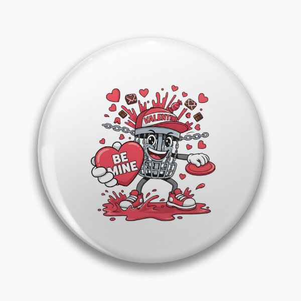 Item preview, disc golf valentine hearts funny player design designed and sold by ArtDesignTp.