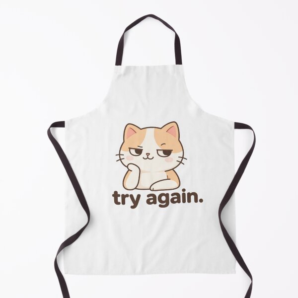 Item preview, Copy of ? Funny Judging Cat "Try again" Cute Kawaii Meme Sticker designed and sold by ZYNORAworld.