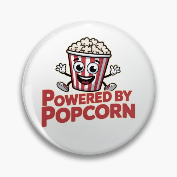 Item preview, Powered By Popcorn Funny Movie Snack Design designed and sold by Nzgiftsandmore.