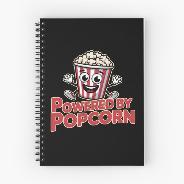 Item preview, Powered By Popcorn Funny Movie Snack Design designed and sold by Nzgiftsandmore.
