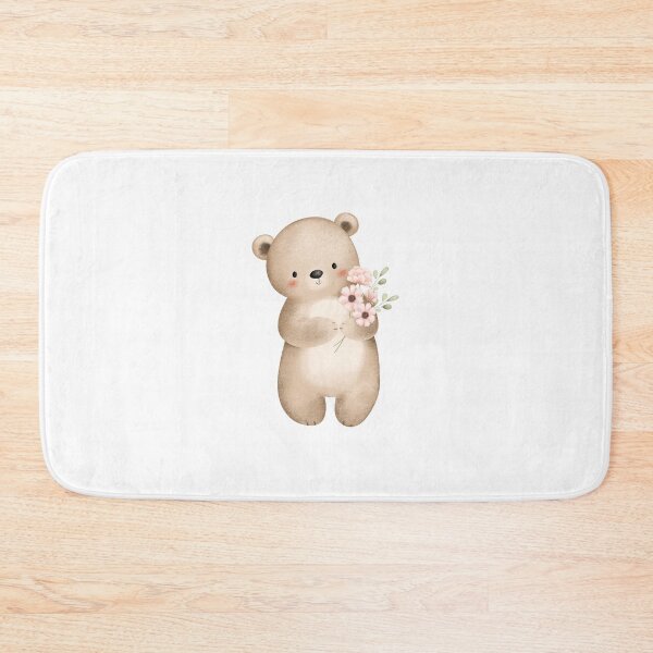 Item preview, Watercolor Woodland Bear and Spring Flowers - Adorable Forest Nature Gift designed and sold by FuzionRaptor.