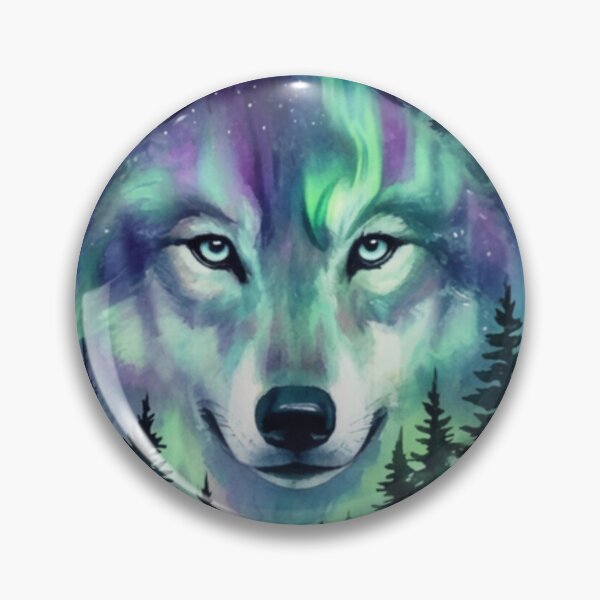 Item preview, Mystical Aurora Wolf Face designed and sold by KriegerTJ.