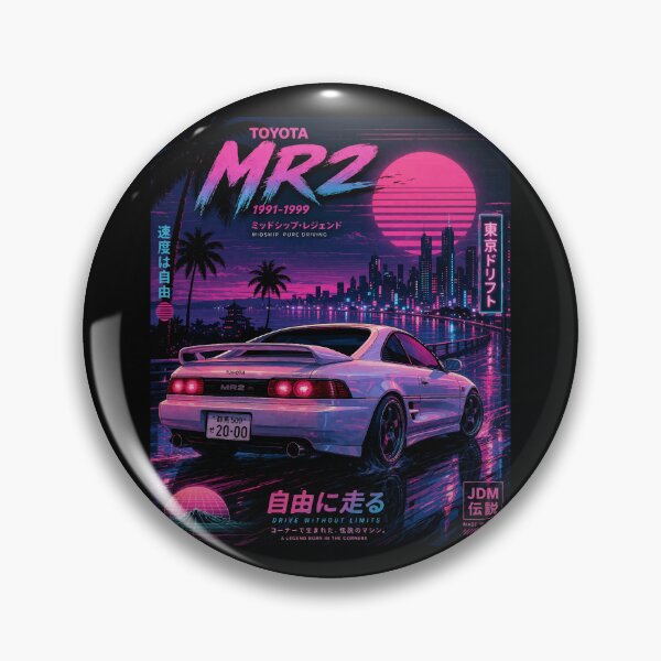 Item preview, Toyota MR2 SW20 Vaporwave 1991-1999 | Retro JDM Japanese Car v11 designed and sold by storelibertys.