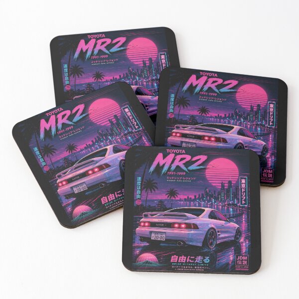 Item preview, Toyota MR2 SW20 Vaporwave 1991-1999 | Retro JDM Japanese Car v11 designed and sold by storelibertys.
