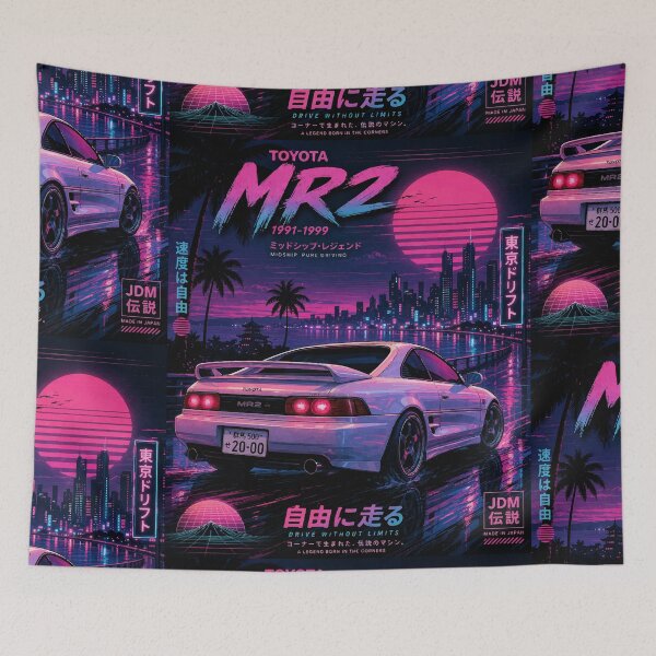 Item preview, Toyota MR2 SW20 Vaporwave 1991-1999 | Retro JDM Japanese Car v11 designed and sold by storelibertys.