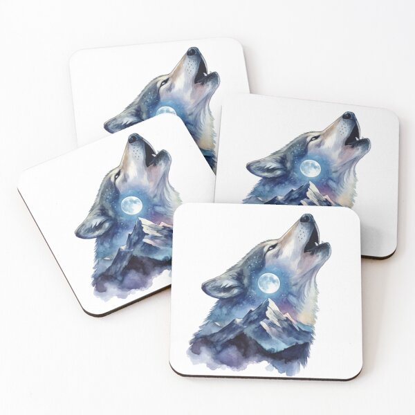 Item preview, Mystical wolf howls at the moon designed and sold by KriegerTJ.