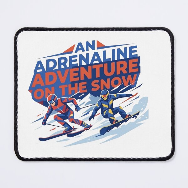 Item preview, Adrenaline Adventure Snow Skiing and Snowboarding designed and sold by MIArt Studio.