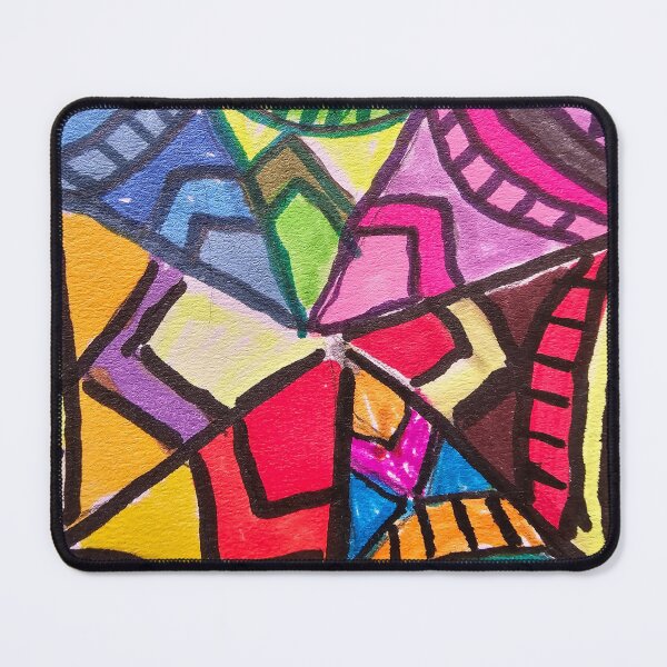 Item preview, Close-up of Rainbow Doodle "Quilt" designed and sold by DancingCreek.