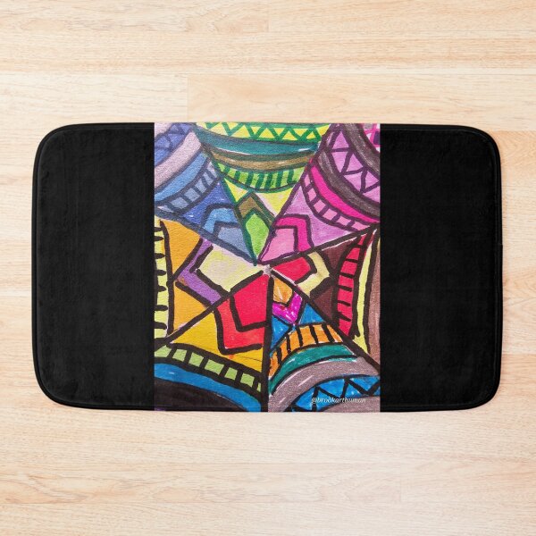 Item preview, Close-up of Rainbow Doodle "Quilt" designed and sold by DancingCreek.