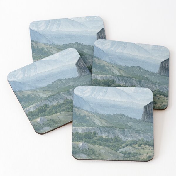 Item preview, Montenegro Mountains: Dermidori Plateau Watercolor Landscape designed and sold by Gene Lvov.