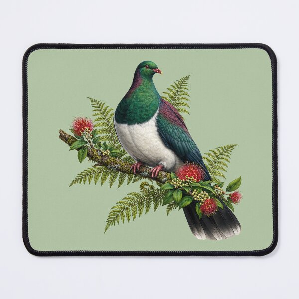 Item preview, Kereru (New Zealand Wood Pigeon) Detailed Bird Illustration designed and sold by kornkobart.