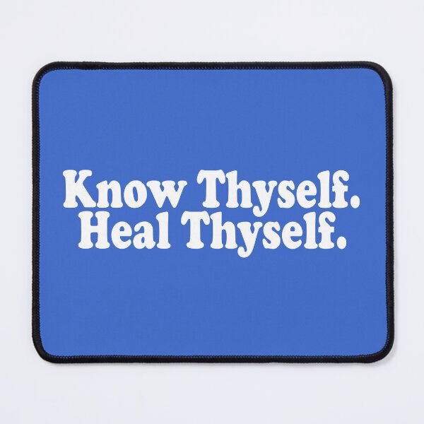 Item preview, Know Thyself Heal Thyself Shirt for Darks | Minimalist Spiritual Quote | Self Mastery designed and sold by The True World Order.