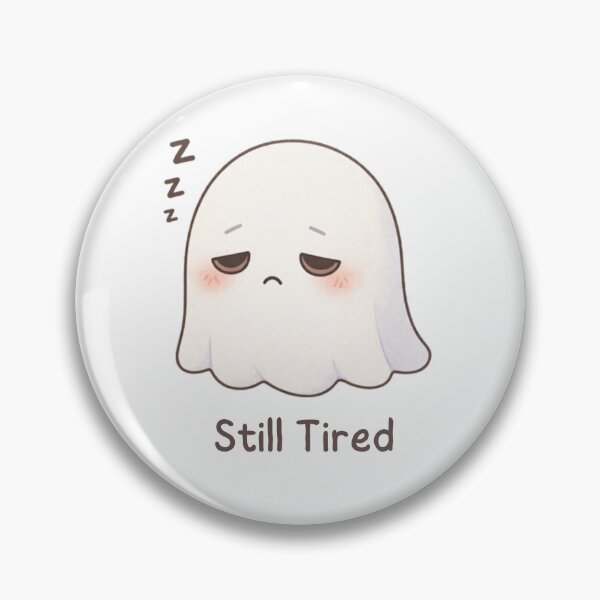 Item preview, Still Tired Ghost | Cute Kawaii Aesthetic | Low Energy Mood Design designed and sold by The Mood Index.