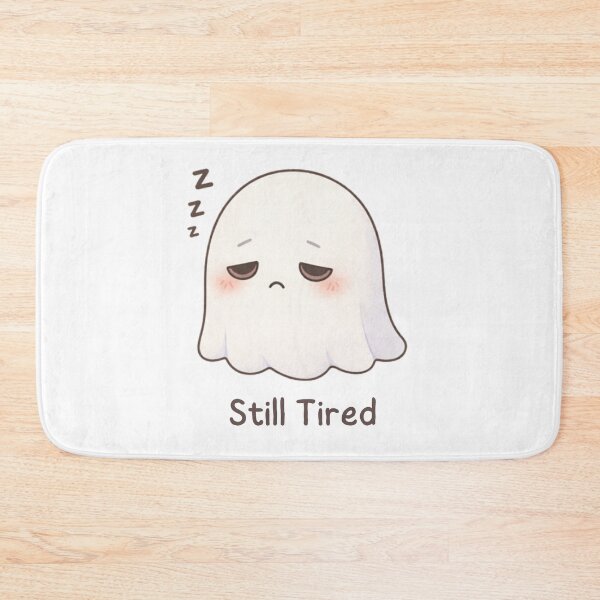 Item preview, Still Tired Ghost | Cute Kawaii Aesthetic | Low Energy Mood Design designed and sold by The Mood Index.