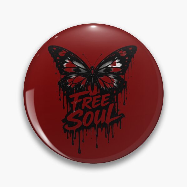 Item preview, Free Soul Butterfly Drip Design-Dark Streetwear Graphic. designed and sold by LunaPrintCo.