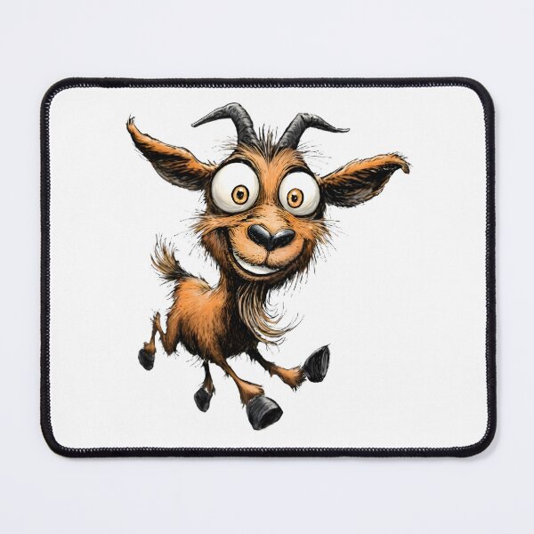 Item preview, Silly Cartoon Goat designed and sold by Retro Whimsy.
