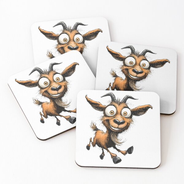 Item preview, Silly Cartoon Goat designed and sold by Retro Whimsy.