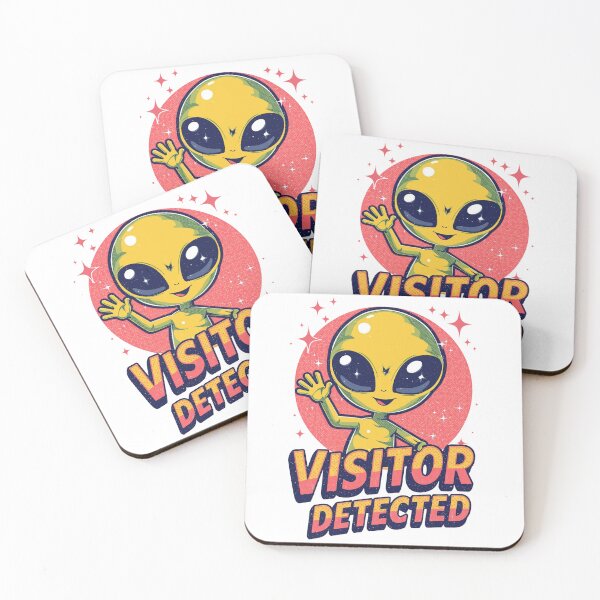 Artikelvorschau, Besucher entdeckt – Retro Pixel Alien Arcade Design entworfen und verkauft von Dhenin Studio.