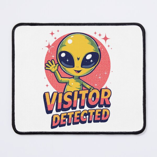 Item preview, Visitor Detected – Retro Pixel Alien Arcade Design designed and sold by Dhenin Studio.
